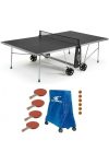 Cornilleau 100X Outdoor SZÜRKE kültéri időjárásálló pingpong asztal családi komplett kiegészítő felszerelés csomaggal - Ingyenes házhozszállítással
